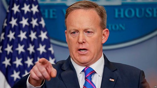 el portavoz de la Casa Blanca, Sean Spicer Washington amenaza al mandatario sirio y a sus fuerzas armadas